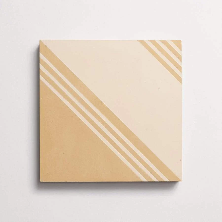 cement | gachot studios | pattern four | caramel + shell ~ 8"x8"x⅝" - Image 6
