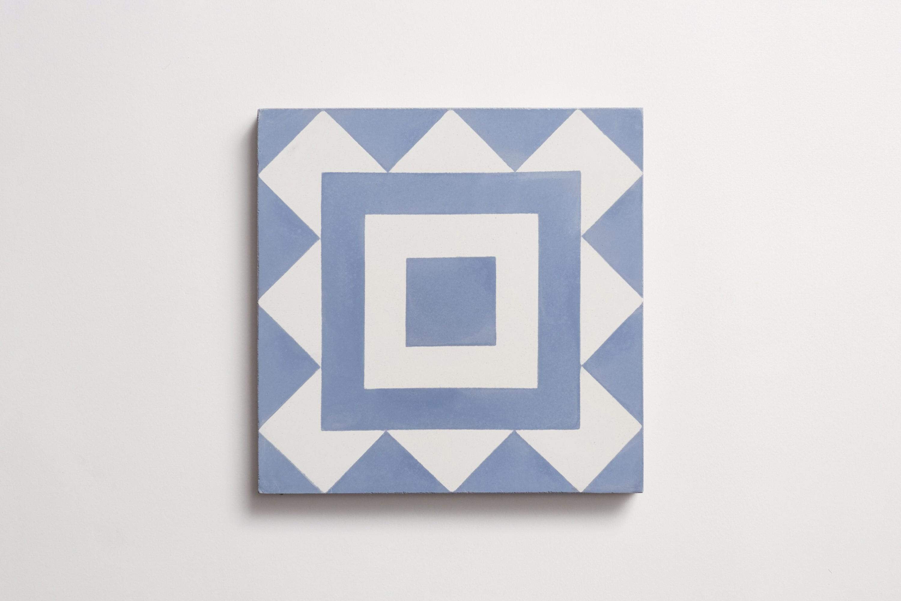 cement | los feliz | nautical blue + white ~ 8"x8"x⅝" - Image 3