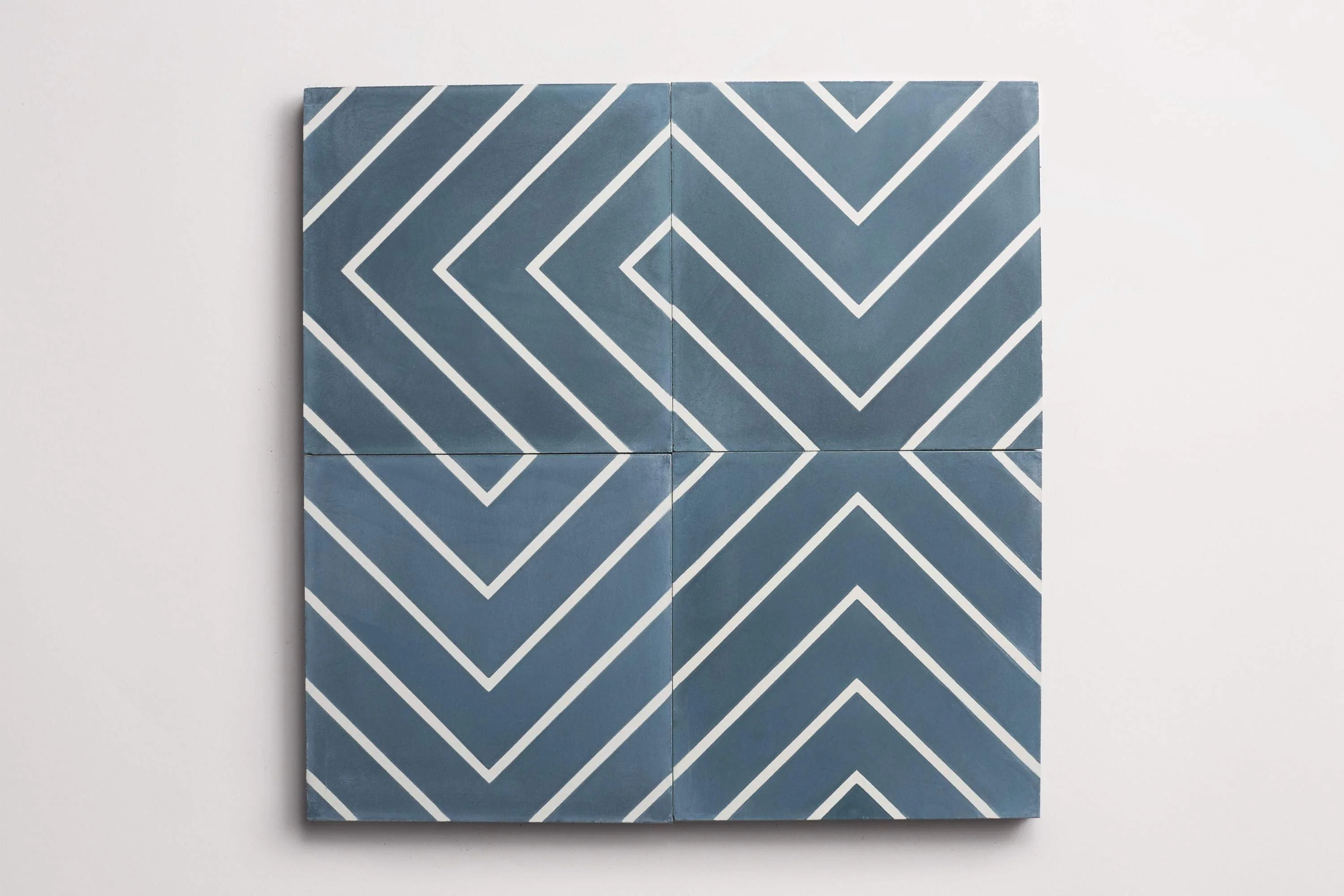 cement | zenith | federal blue + white ~ 8"x8"x⅝" - Image 3