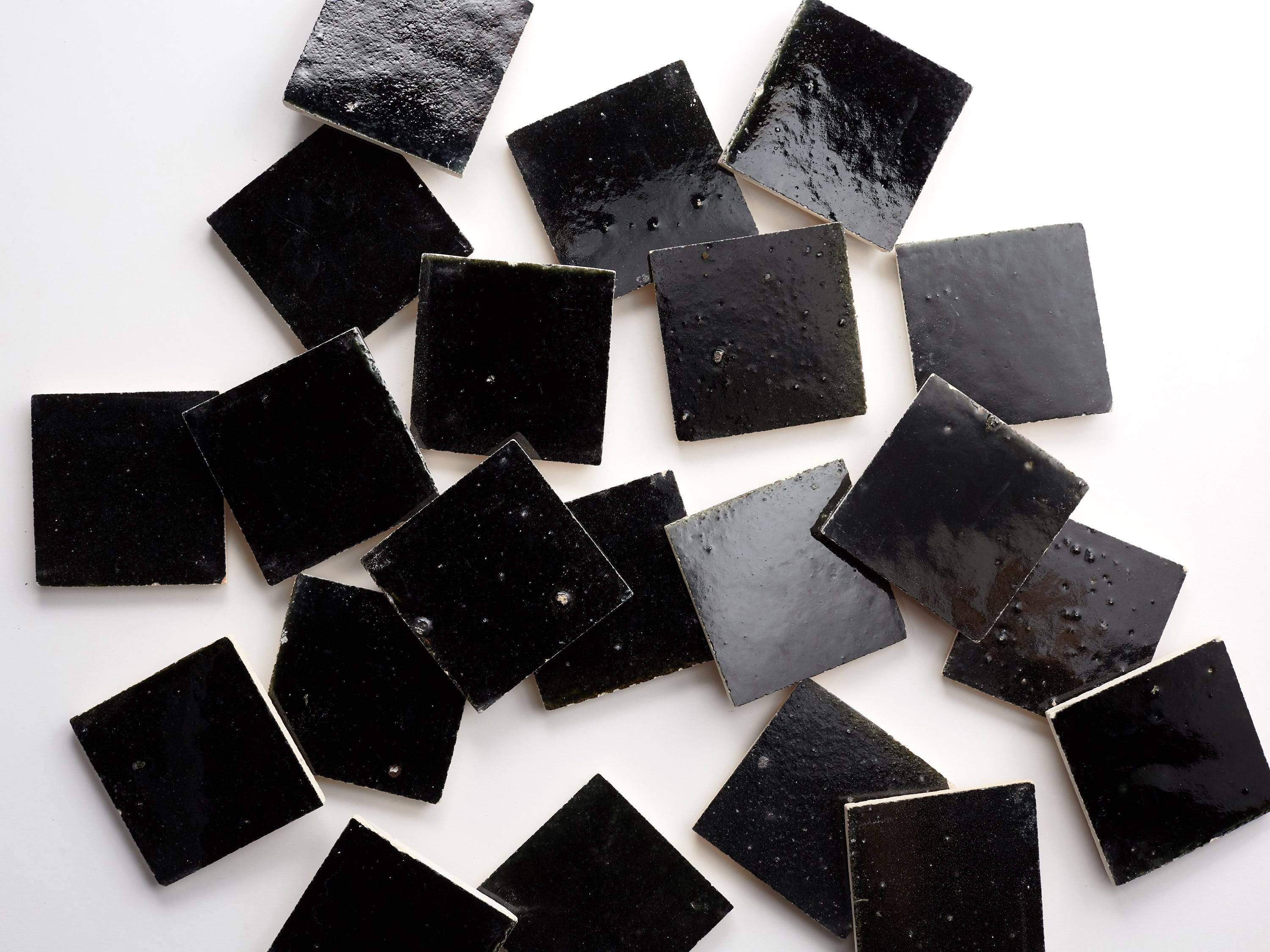 eastern earthenware | night lagoon | petite | ~ 4"x4"x0.375" - Image 5