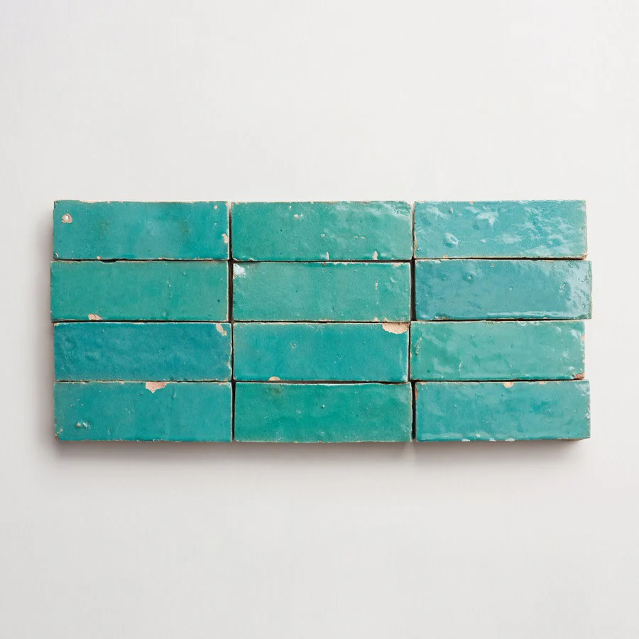 zellige | forgotten turquoise | bejmat ~ 2"x6"x¾" - Image 6