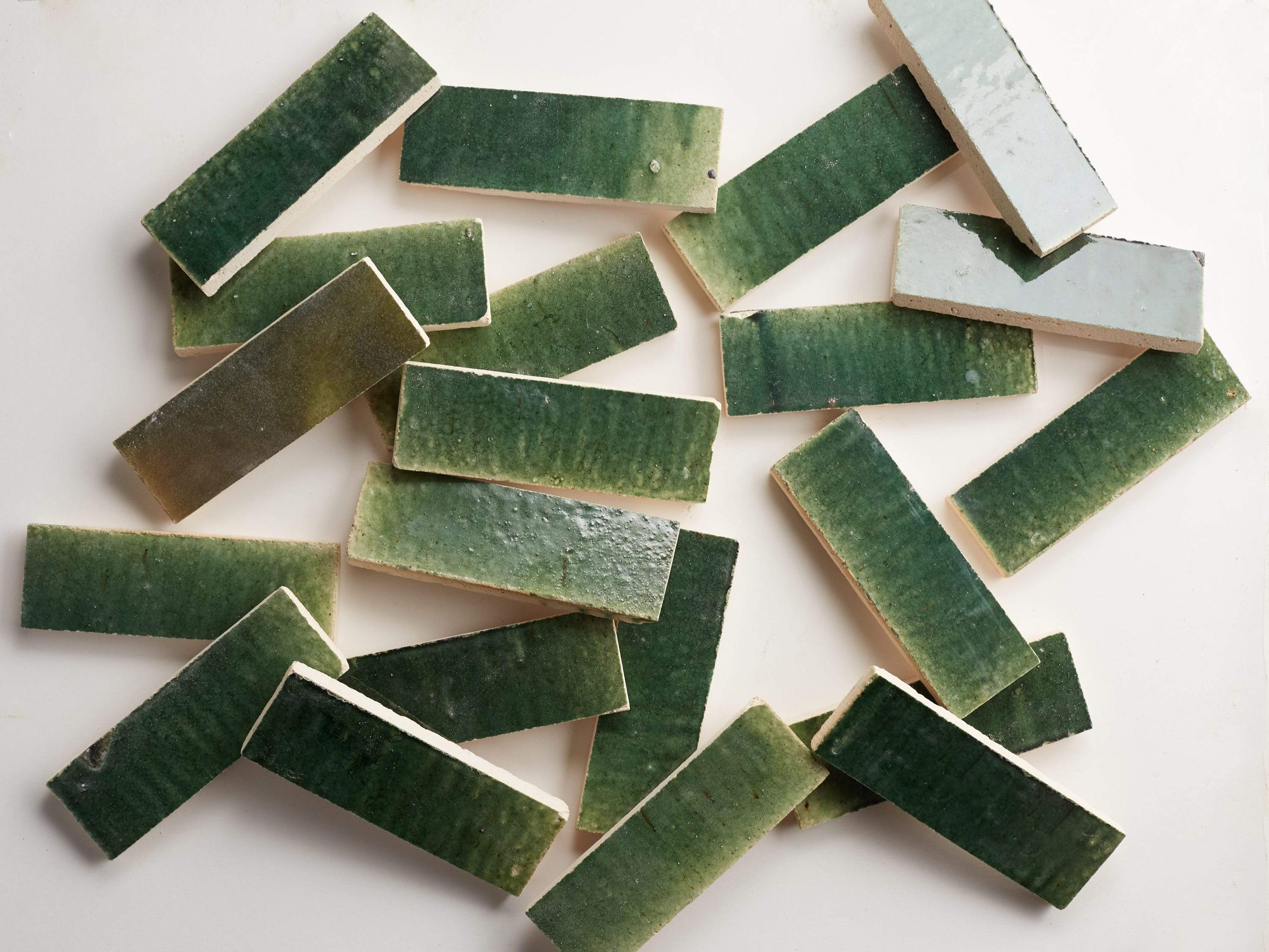 eastern earthenware | raw emerald | baguette | march 2021 ~ 2"x6"x0.375" - Image 5