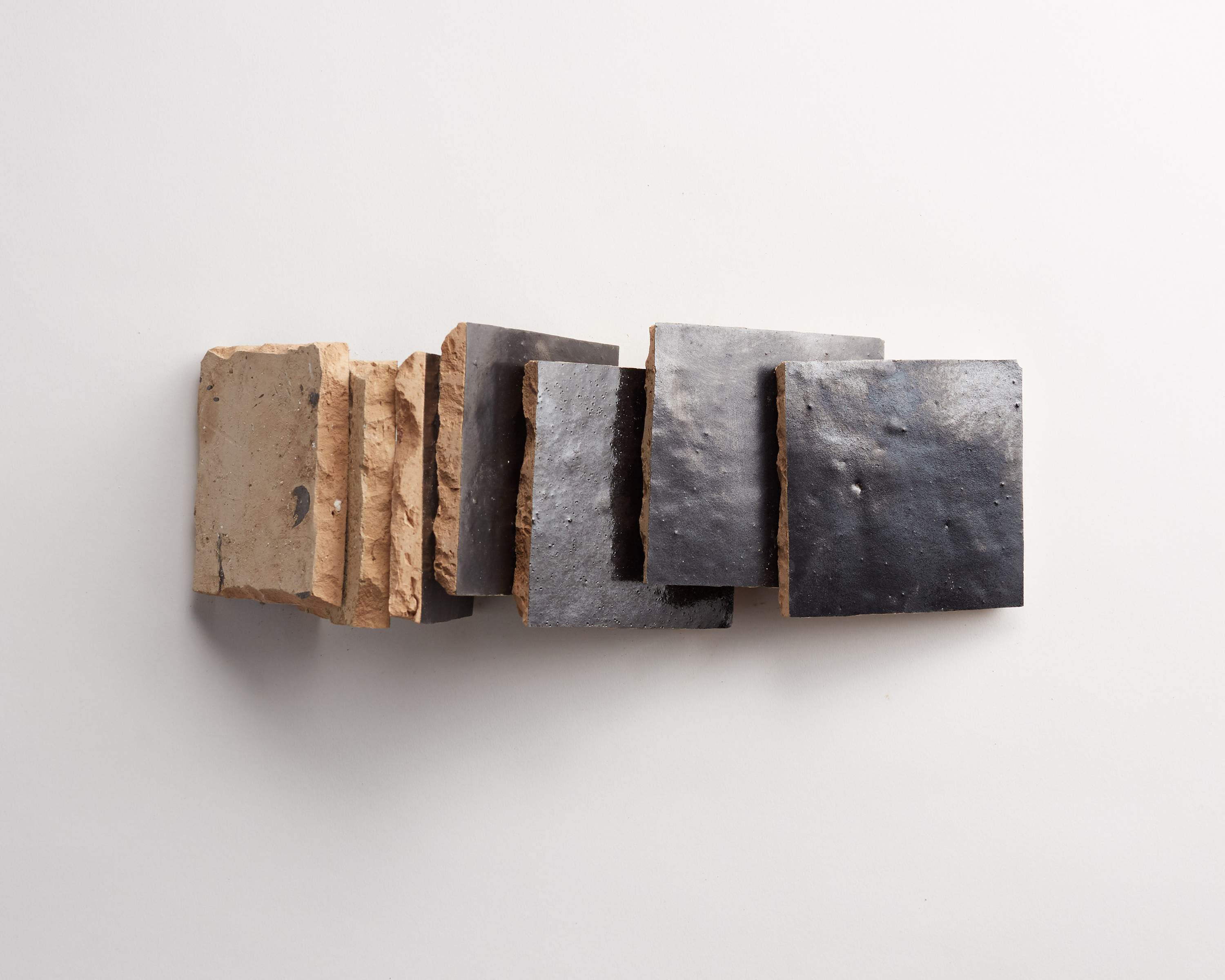 zellige | charred cedar (textured satin) | square ~ 4"x4"x⅜" - Image 5