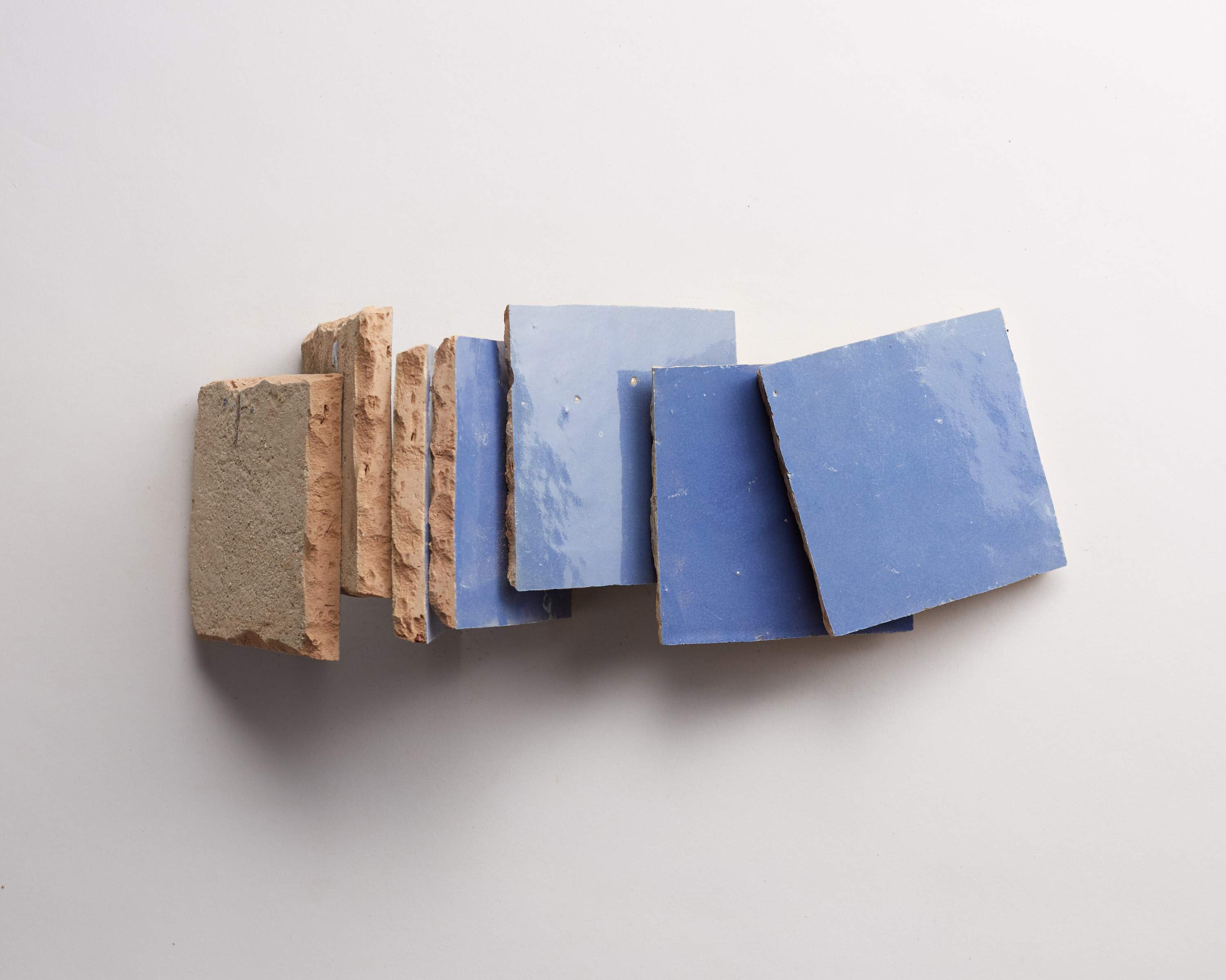 zellige | classic cerulean | square ~ 4"x4"x⅜" - Image 5