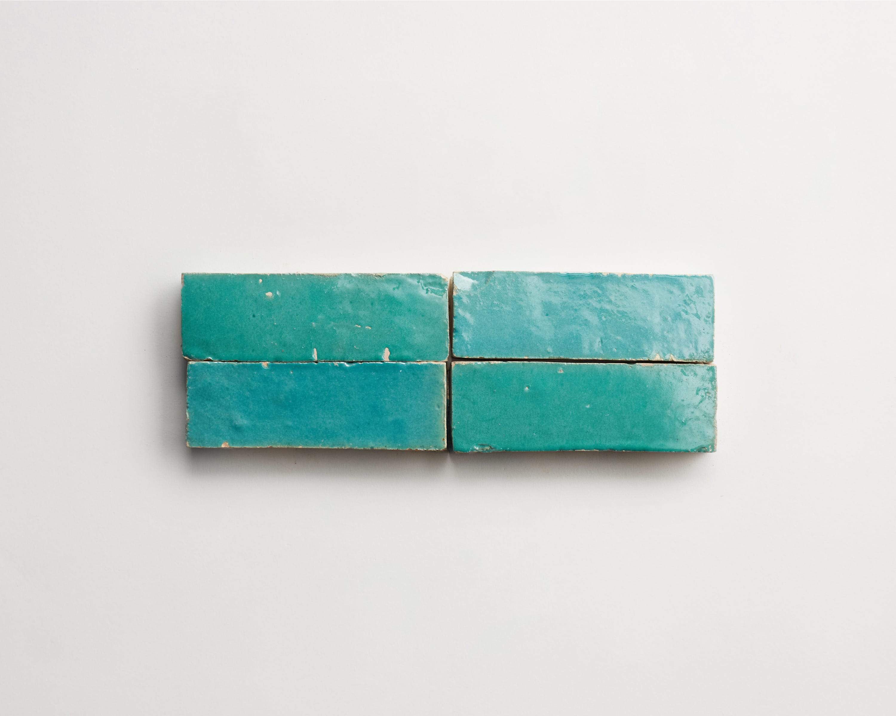 zellige | forgotten turquoise | bejmat ~ 2"x6"x¾" - Image 3