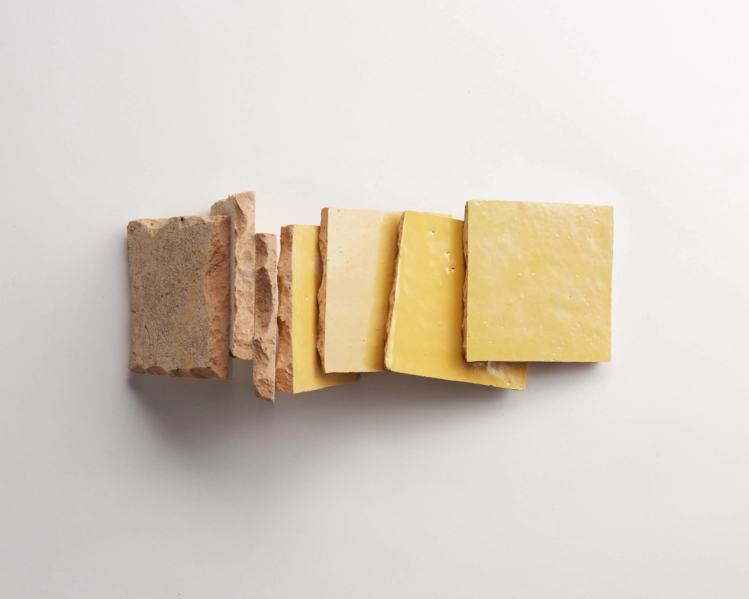 zellige | indian saffron | square ~ 4"x4"x⅜" - Image 5