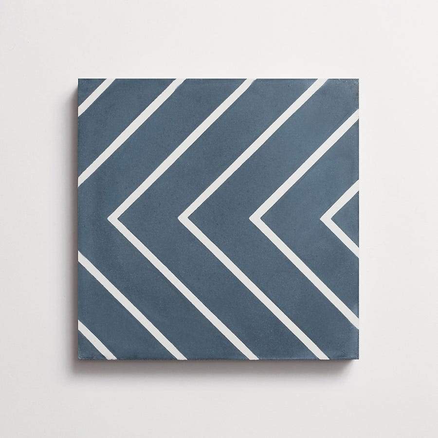 cement | zenith | federal blue + white ~ 8"x8"x⅝" - Image 4